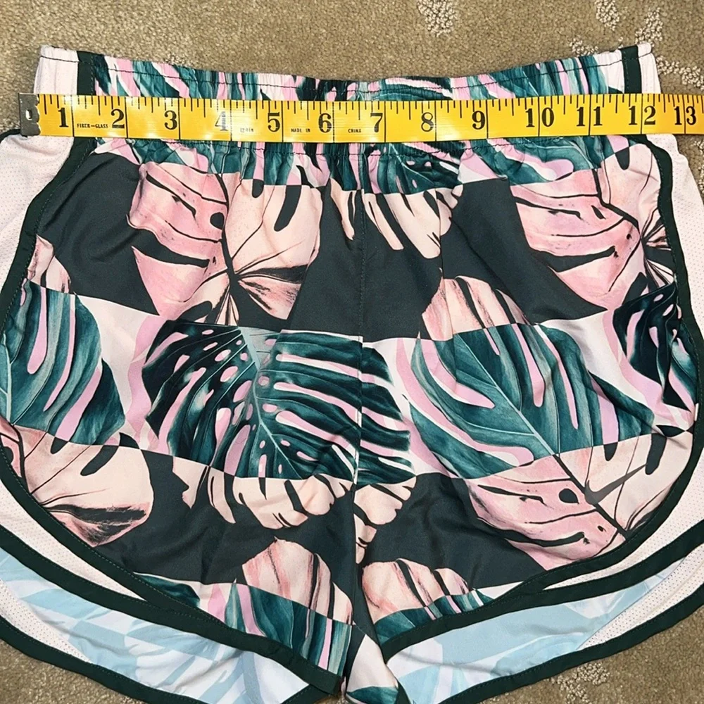 Nike Dri-Fit Tropical Print Lined Running Shorts, XS